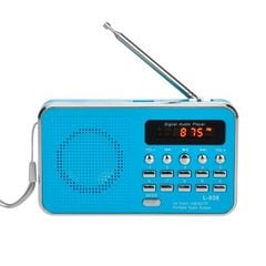  L-938 MP3 Player Xanh Dương – FM Radio, hỗ trợ thẻ SD/TF, AUX, tai nghe 3.5mm 
