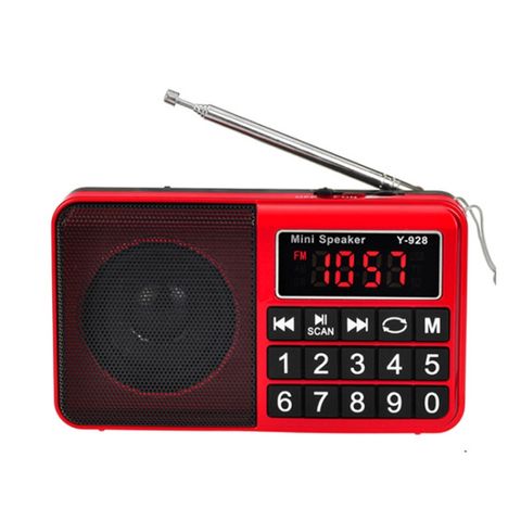 Màn hình LED Radio Y-928 Đỏ – FM, MP3, Hỗ trợ thẻ TF/U Đĩa