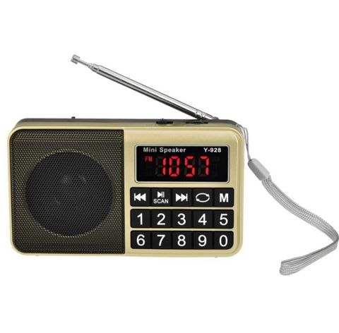 Màn hình LED Radio Y-928 Vàng – FM, MP3, Hỗ trợ thẻ TF/U Đĩa