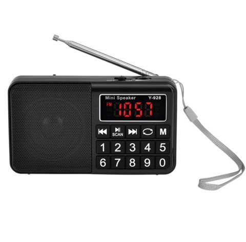 Màn hình LED Radio Y-928 Đỏ – FM, MP3, Hỗ trợ thẻ TF/U Đĩa