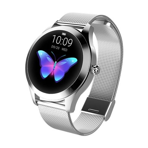 Loaniy KW10 Steel Silver – Màn hình TFT 1.04 inch, Theo dõi nhịp tim & giấc ngủ, Chống nước IP68