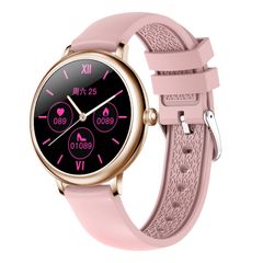  Loaniy CF80 Pink  – Đồng hồ thông minh 1.08 inch, theo dõi nhịp tim & chống nước IP67 