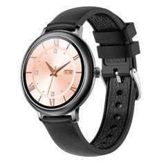  Loaniy CF80 Black – Đồng hồ thông minh 1.08 inch, theo dõi nhịp tim & chống nước IP67 