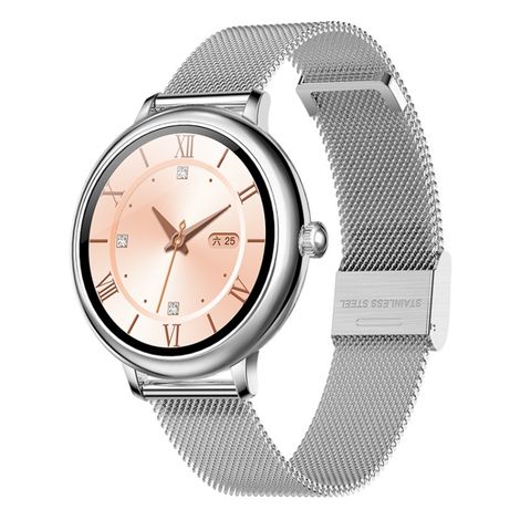 Loaniy CF80 Silver – Đồng hồ thông minh 1.08 inch, theo dõi nhịp tim & chống nước IP67