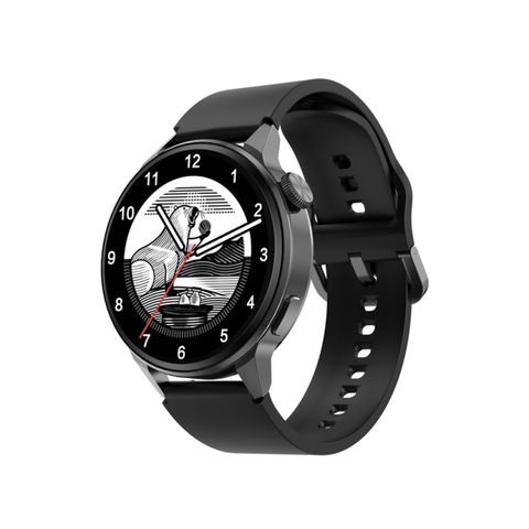 WearKey DT4+ Black Silicone – Đồng hồ thông minh 1.36 inch HD, chống nước IP68, hỗ trợ NFC và gọi Bluetooth