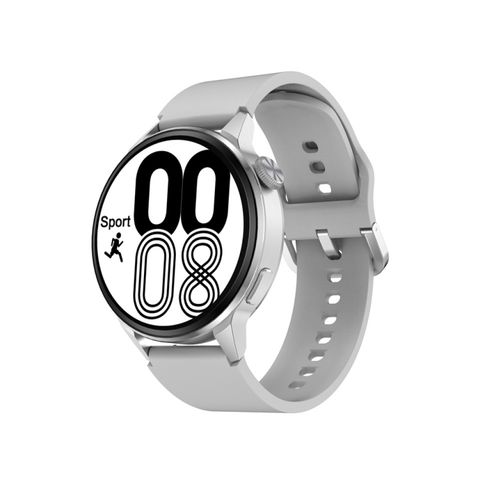 WearKey DT4+ Grey Silicone – Đồng hồ thông minh 1.36 inch HD, chống nước IP68, hỗ trợ NFC và gọi Bluetooth