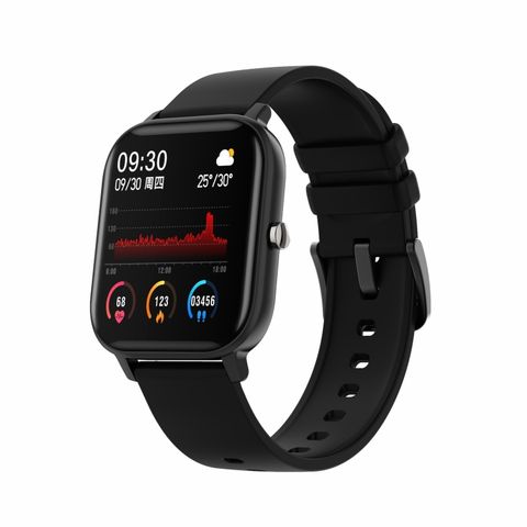 P8 Black – Smartwatch theo dõi sức khỏe, nhắc nhở thông minh, chống nước IPX7