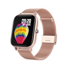  P8 Gold Steel – Đồng hồ thông minh dây thép vàng, chống nước IPX7, đa ngôn ngữ 