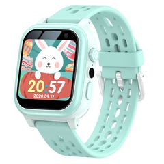  Đồng hồ thông minh trẻ em Y60 1.4 inch Green – Xem ảnh & video, Camera, Đèn pin, 25 trò chơi 