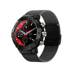  Đồng hồ thông minh K28H 1.32 inch Black Steel – Theo dõi nhịp tim, huyết áp, oxy máu, gọi Bluetooth 