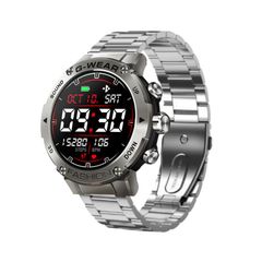  Đồng hồ thông minh K28H 1.32 inch Black Silver Three – Theo dõi nhịp tim, huyết áp, oxy máu, gọi Bluetooth 
