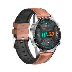  Đồng hồ thông minh I9 Brown Leather – Màn hình 1.3 inch, đo nhịp tim/huyết áp/oxy máu 