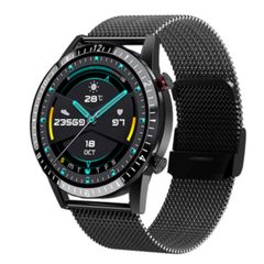  Đồng hồ thông minh I9 Black Steel – Màn hình 1.3 inch, đo nhịp tim/huyết áp/oxy máu 
