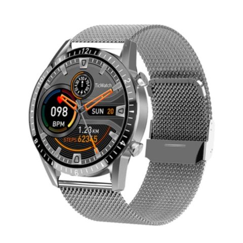 Đồng hồ thông minh I9 Silver Steel – Màn hình 1.3 inch, đo nhịp tim/huyết áp/oxy máu