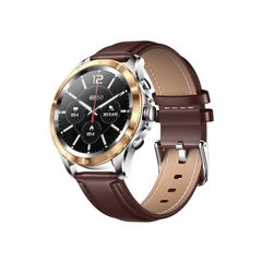  Đồng hồ thông minh NX1 1.32 inch Brown Leather – Gọi Bluetooth, Giám sát nhiệt độ, Chống nước IP67 