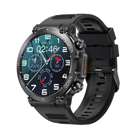 K56Pro Black - 1.39 inch theo dõi nhịp tim / huyết áp / oxy trong máu Đồng hồ thông minh gọi điện