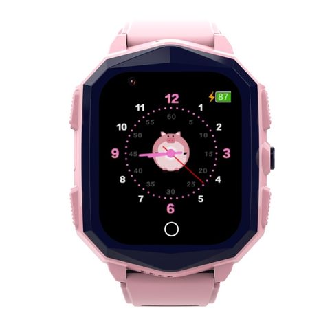 DF73 Pink - Đồng hồ định vị GPS cho trẻ em 1.4 inch 4G có chức năng SOS