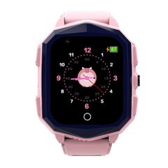  DF73 Pink - Đồng hồ định vị GPS cho trẻ em 1.4 inch 4G có chức năng SOS 