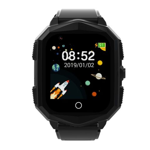 DF73 Black - Đồng hồ định vị GPS cho trẻ em 1.4 inch 4G có chức năng SOS