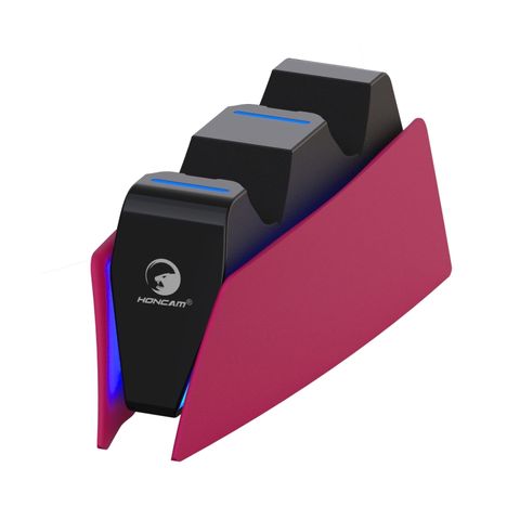 HONCAM Dock Sạc Tay Cầm PS5 Red – Sạc Kép Thông Minh, An Toàn, Tiện Lợi
