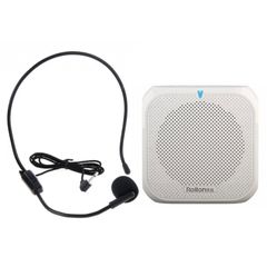  Loa âm thanh mini Rolton K400 Megaphone Trắng – Bộ khuếch đại giọng nói, hỗ trợ FM, TF, MP3 