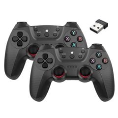  Bộ điều khiển không dây KM-029 2.4G Đen – Một cho hai đôi, hỗ trợ PC / Linux / Android / TV Box 