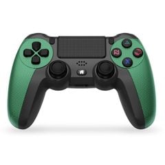  Tay cầm KM048 Xanh Lá - Bluetooth Wireless Gamepad 4.0 cho PS4 Có Light Bar 