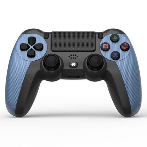 Tay cầm KM048 Xanh Dương - Bluetooth Wireless Gamepad 4.0 cho PS4 Có Light Bar