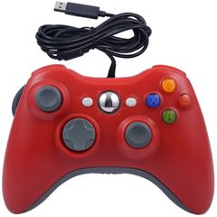  USB Dual Vibration Wired Gamepad Red – Dành cho Xbox 360 và PC 