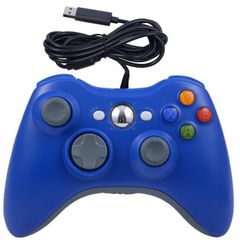  USB Dual Vibration Wired Gamepad Blue – Dành cho Xbox 360 và PC 