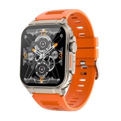  Đồng hồ thông minh A70 1.96 inch Orange – Gọi Bluetooth, IP68, pin 600mAh 