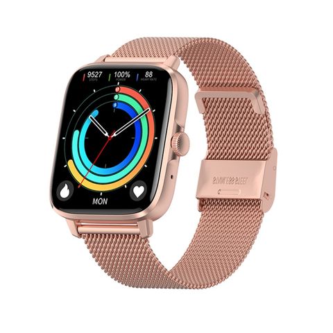 Đồng hồ thông minh DT102 Gold Steel – Màn hình 1,9 inch, NFC, Bluetooth, IP68