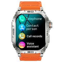  Đồng hồ K63 Màu Orange – Nhịp tim, oxy máu, cuộc gọi Bluetooth 