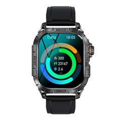  Đồng hồ K63 Màu Black Leather – Nhịp tim, oxy máu, cuộc gọi Bluetooth 