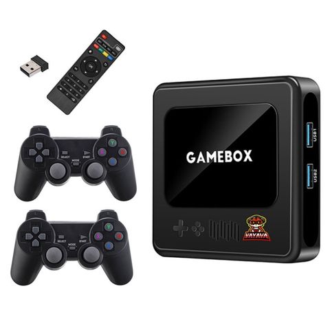 G10 GAMEBOX TV Box – Bảng điều khiển chơi game 4K, hệ thống kép Android 3D, hỗ trợ PSP/PS1
