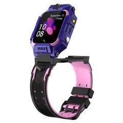  Q19 1.44 inch Purple - Camera định vị xoay 360 độ Đồng hồ gọi điện thông minh chống nước cho trẻ em 