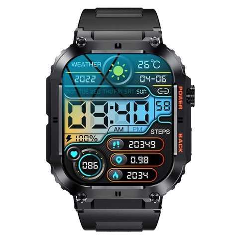 K57 Pro Black – Đồng hồ thông minh Bluetooth, hiển thị thời tiết, chống nước