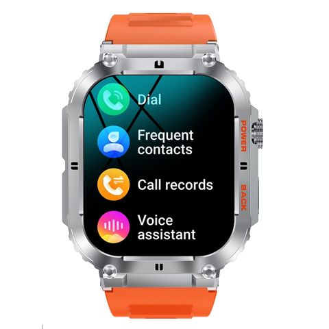 K57 Pro Orange – Smartwatch 1.96 inch, nghe gọi, âm nhạc và thể thao đa năng