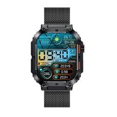  K57 Pro Black Steel – Đồng hồ thông minh thép đen, nghe gọi và phát nhạc Bluetooth 
