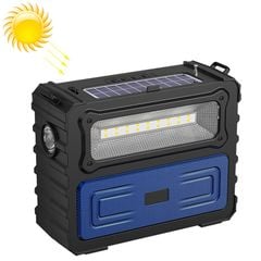  DV-690 Xanh – Loa Bluetooth năng lượng mặt trời, đèn LED kép cực sáng, FM, TF/USB 
