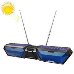  Loa Bluetooth DV-880 Xanh – Năng lượng mặt trời, FM, loa đôi 5W 