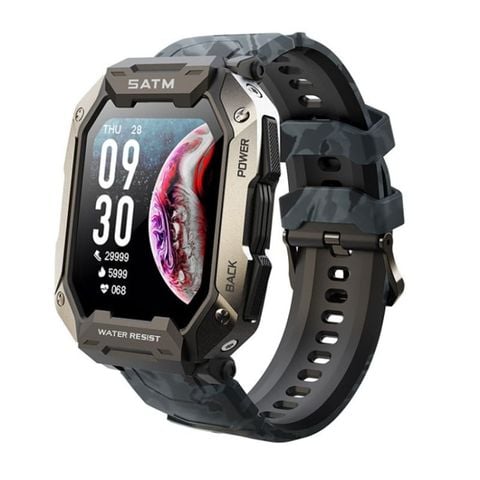 C20Plus Camouflage Black – Đồng hồ thông minh gọi điện Bluetooth, chống nước 1.81 inch