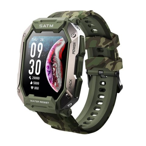 C20Plus Camouflage Green – Đồng hồ thông minh gọi điện Bluetooth, chống nước 1.81 inch