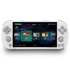  Máy Chơi Game Cầm Tay Trimui Smart Pro White – Màn Hình IPS 4.96 Inch, Hệ Điều Hành Linux Mã Nguồn Mở, Bộ Nhớ 128GB – Siêu Mượt, Siêu Đã! 