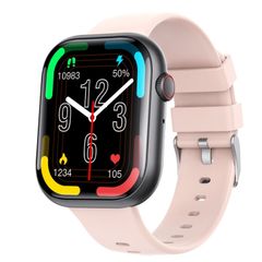  F70 Black Pink – Đồng hồ thông minh 2,1 inch, Lượng đường trong máu & Oxy máu 