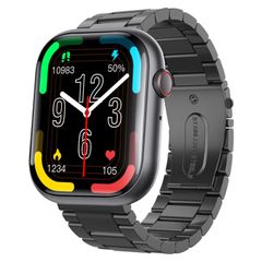  F70 Black 3-bead Steel – Đồng hồ 2,1 inch, Cuộc gọi Bluetooth & Giám sát sức khỏe 