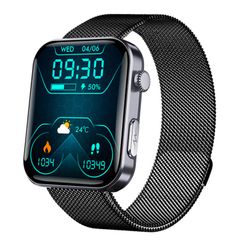  Đồng hồ thông minh F300 Black Milan 2,1 inch – Hỗ trợ cuộc gọi Bluetooth/ECG/Phân tích thành phần máu 