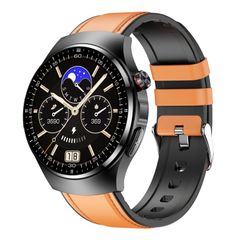  Đồng hồ thông minh  IP67 TK25 Brown Leather - theo dõi sức khỏe thể thao chống nước, có chức năng gọi điện Bluetooth thông minh 