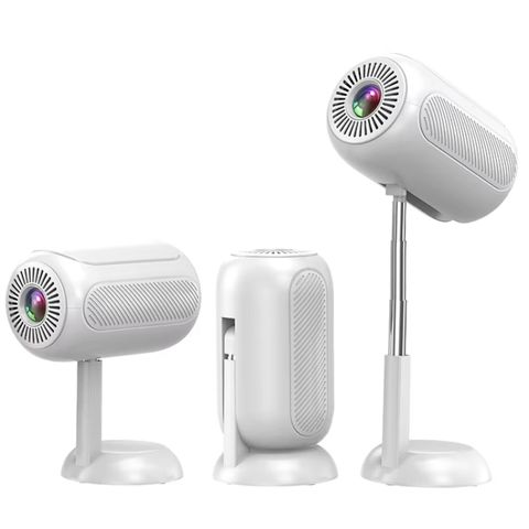 TS-6 – Máy chiếu mini Android 11, WiFi6, 4K, gimbal nâng ẩn, phích cắm US