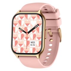  Square Sports Watch Pink - Đồng hồ thông minh theo dõi sức khỏe nhịp tim và giấc ngủ 